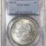 1902-O Morgan Silver Dollar PCGS - MS63