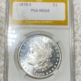 1878-S Morgan Silver Dollar PGA - MS64