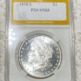 1878-S Morgan Silver Dollar PGA - MS64