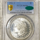 1882-S Morgan Silver Dollar PCGS - MS 66 CAC