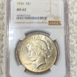 1926 Silver Peace Dollar NGC - MS62