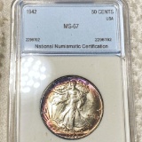 1942 Walking Half Dollar NNC - MS67