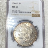 1900-S Morgan Silver Dollar NGC - MS61