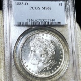 1883-O Morgan Silver Dollar PCGS - MS62