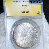 1889 Morgan Silver Dollar ANACS - MS64