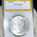 1878-S Morgan Silver Dollar PGA - MS63