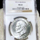 1971-S Eisenhower Silver Dollar NGC - MS65