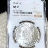 1880-S Morgan Silver Dollar NGC - MS65