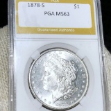 1878-S Morgan Silver Dollar PGA - MS63