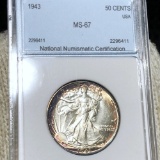 1943 Walking Half Dollar NNC - MS67