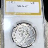 1832 Capped Bust Half Dollar PGA - MS62