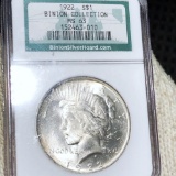 1922 Silver Peace Dollar NGC - MS63 BINION