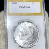 1882 Morgan Silver Dollar PGA - MS62