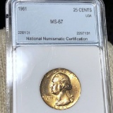 1961 Washington Silver Quarter NNC - MS67