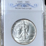 1945 Walking Half Dollar SGS - MS67