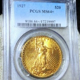 1927 $20 Gold Double Eagle PCGS - MS64+