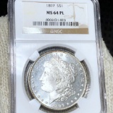 1897 Morgan Silver Dollar NGC - MS 64 PL
