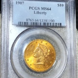 1907 $10 Gold Eagle PCGS - MS64