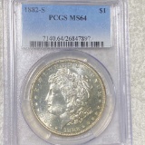 1882-S Morgan Silver Dollar PCGS - MS64