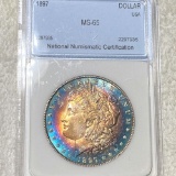 1897 Morgan Silver Dollar NNC - MS65