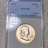 1952-D Franklin Half Dollar NNC - MS 65 FBL