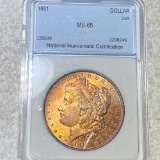 1881 Morgan Silver Dollar NNC - MS65