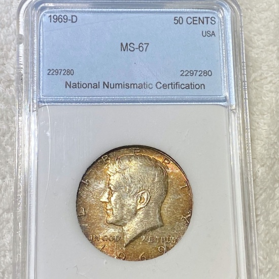 1969-D Kennedy Half Dollar NNC - MS67