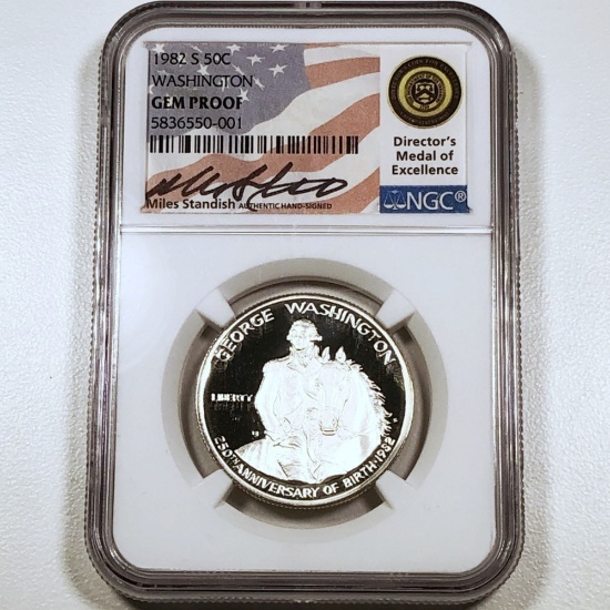 1982-S Washington Half Dollar NGC - GEM PROOF