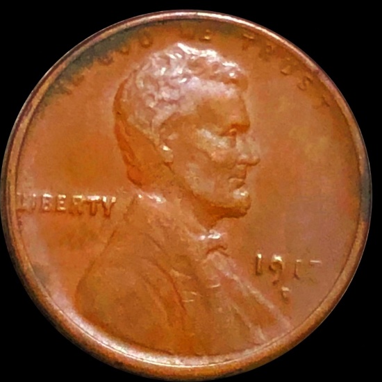 1917-D Lincoln Wheat Penny CLOSELY UNC