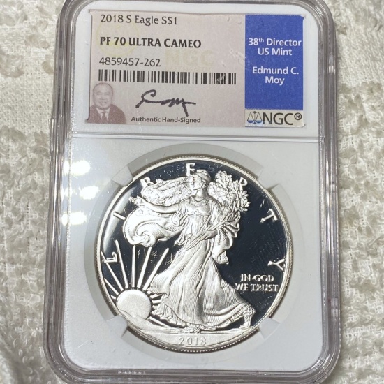 2018-S Silver Eagle NGC - PF 70 ULTRA CAMEO