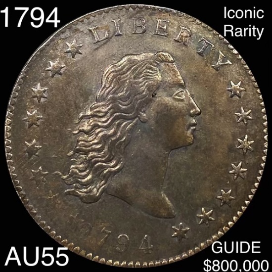 1794 Flowing Hair Silver Dollar CHOICE AU
