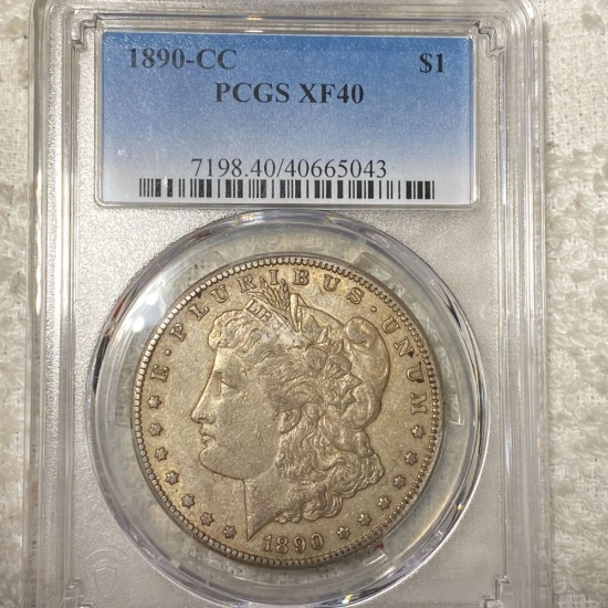 1890-CC Morgan Silver Dollar PCGS - XF40