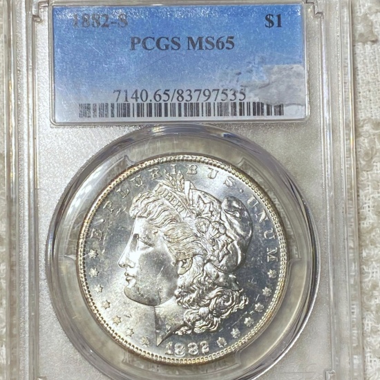1882-S Morgan Silver Dollar PCGS - MS65