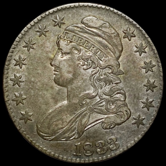 1833 Capped Bust Half Dollar NICELY CIRCULATED