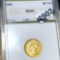 1892 $2.50 Gold Quarter Eagle NGS - MS65