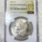 1888-O Morgan Silver Dollar NGC - BRILLIANT UNC