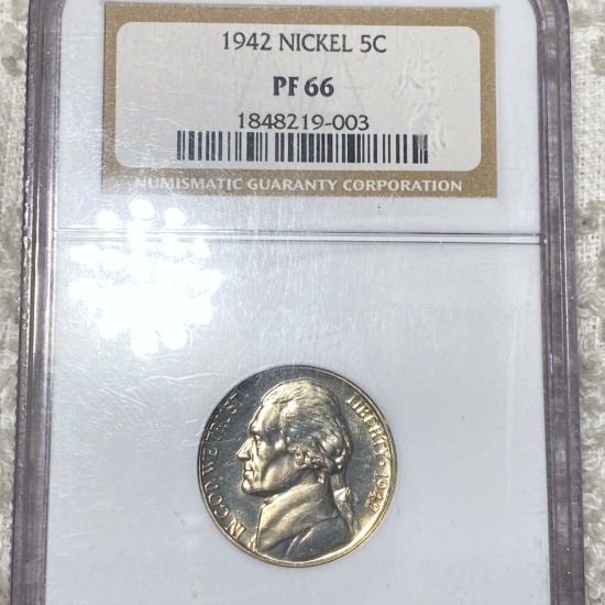 1942 Jefferson Nickel NGC - PF66