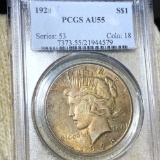 1928 Silver Peace Dollar PCGS - AU55