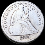 1870-CC Seated Liberty Dollar NICELY CIRCULATED