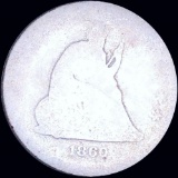 1860-S Seated Liberty Quarter NICELY CIRCULATED