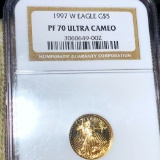 1997-W $5 Gold Half Eagle NGC - PR70ULTCAM 1/10Oz