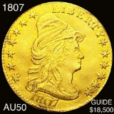 1807 $2.50 Gold Quarter Eagle ABOUT UNCIRCULATED