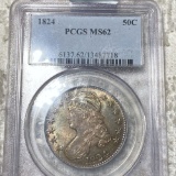 1824 Capped Bust Half Dollar PCGS - MS62