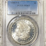 1880/9-S Morgan Silver Dollar PCGS - MS65