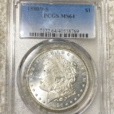 1880/9-S Morgan Silver Dollar PCGS - MS64