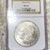 1902-O Morgan Silver Dollar NGC - MS63