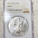 2016 Silver Eagle NGC - MS69