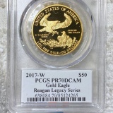 2017-W $50 Gold Eagle PCGS - PR70DCAM 1/2Oz