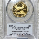 2017-W $50 Gold Eagle PCGS - PR70DCAM 1/2Oz
