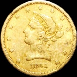 1841 $10 Gold Eagle ABOUT UNCIRCULATED